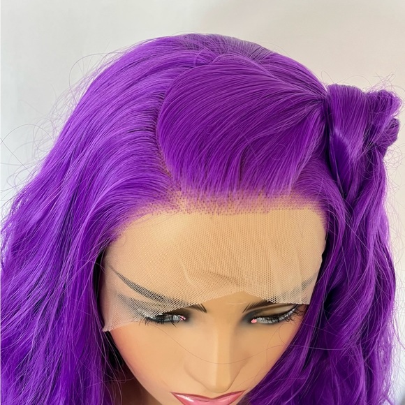 Event Ready 24” Purple Passion Color 13x2.5 Premium Fiber Lace Front Wig - Picture 9 of 13